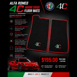Custom Floor Mats - Alfa Romeo 4C