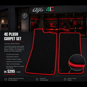 Alfa Romeo 4C Premium Plush Carpet Set