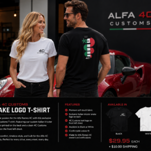 Alfa 4C Customs Snake Logo T-Shirt